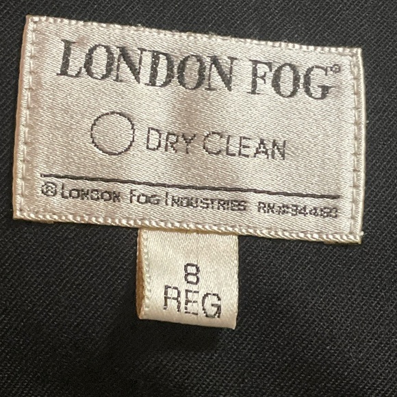 London Fog Vintage Trench Coat with Fur Collar - Picture 8 of 9